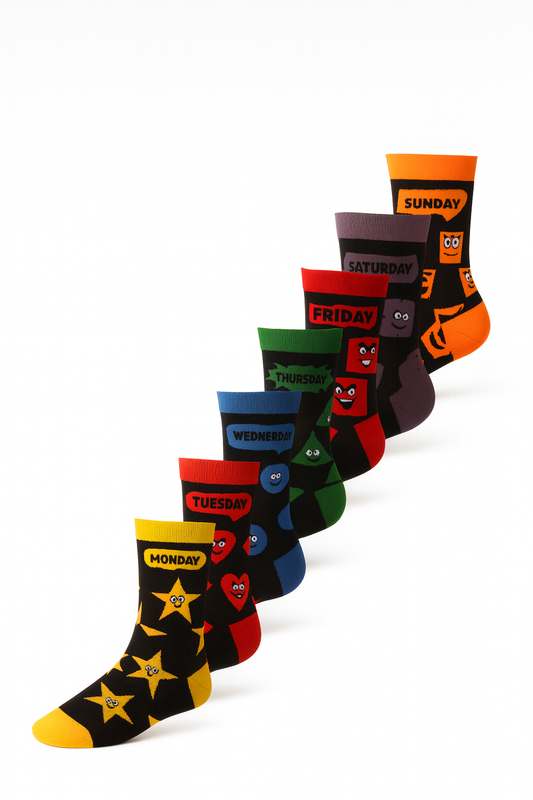 Muške 7 Dana Čarape – Paket od 7 Pari (CB273) 40-46