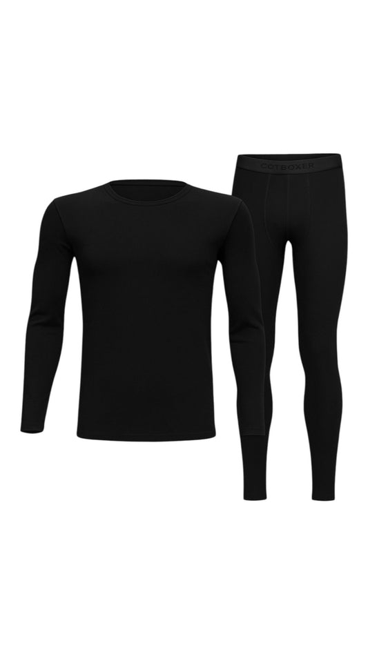 Crni - Muški Termo Set 30022